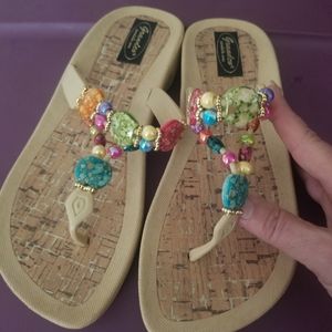 Beaded sandals